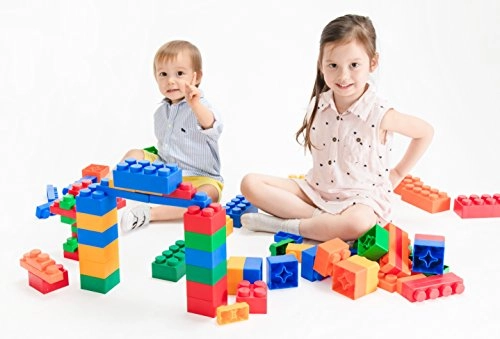 Soft Building Blocks - 3 months and up 60 pieces