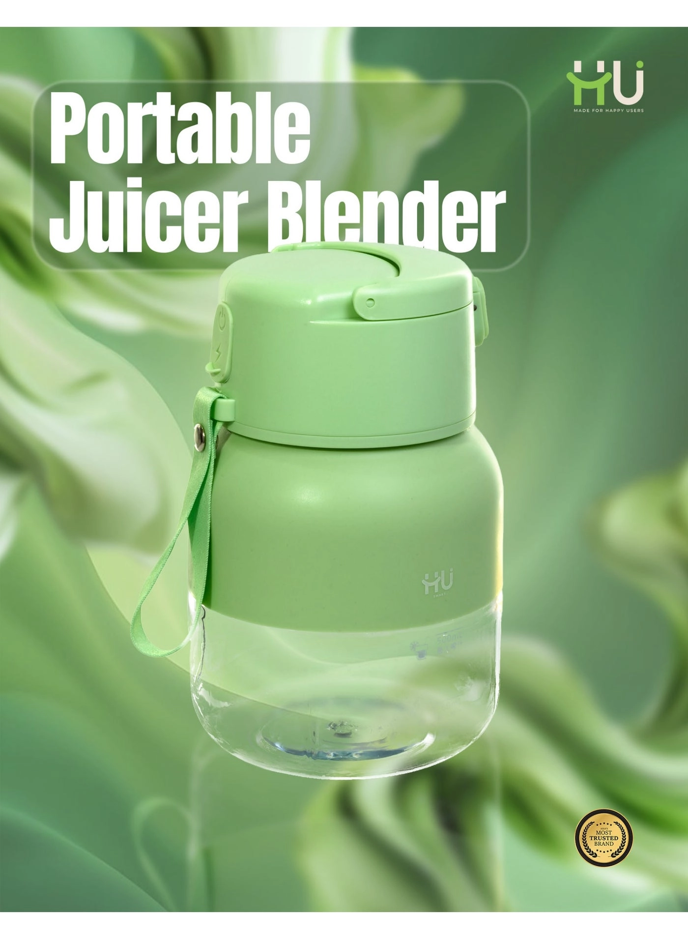 H U Portable USB Juicer Blender - 50W 500 ml
