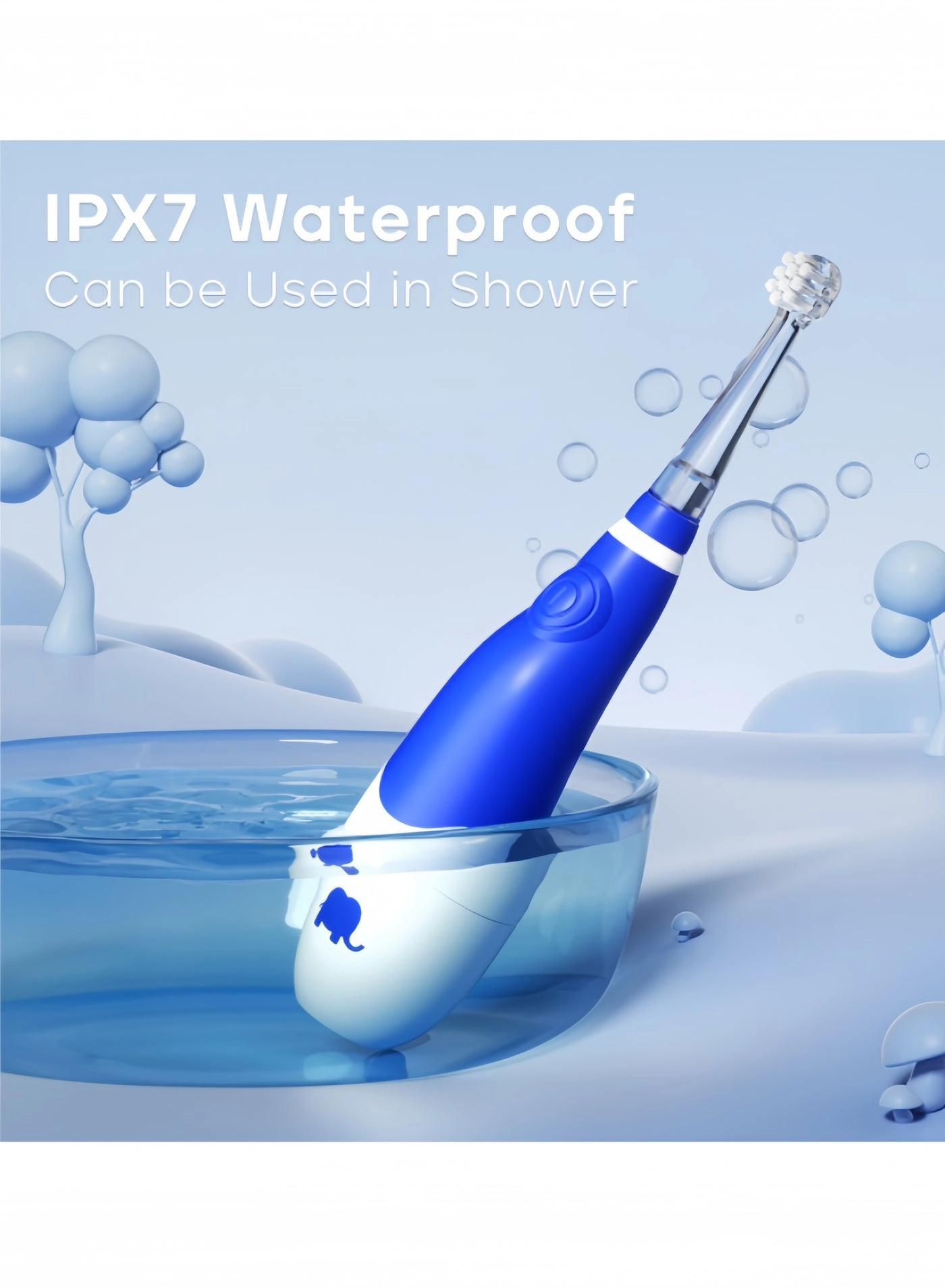 Electric Toothbrush - Sonic 1 to 5 Years IPX7 Waterproof