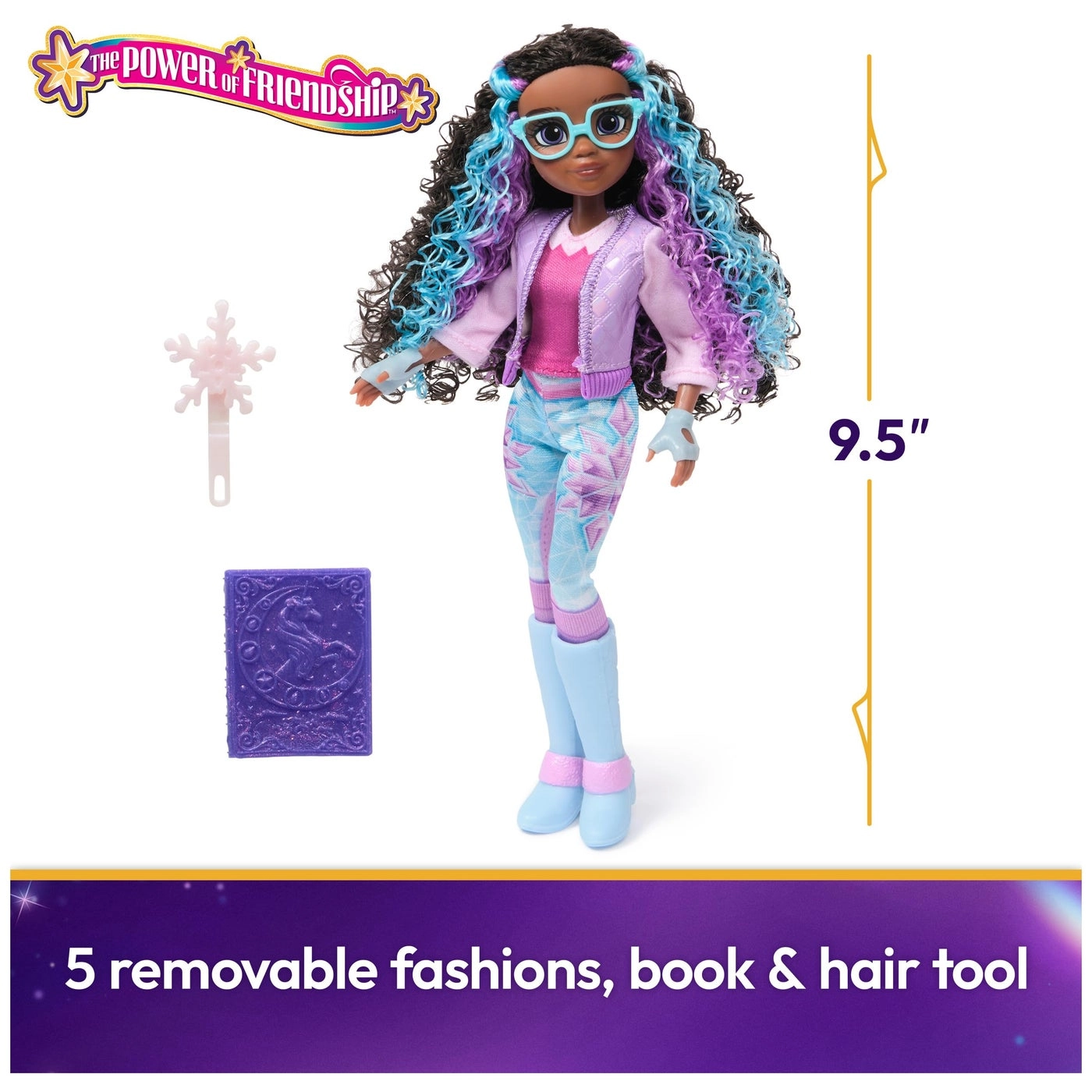 Layla Doll - curly highlighted hair Power of Friendship Sparklebook