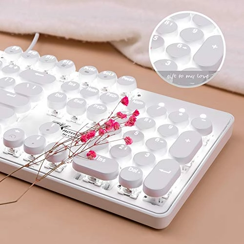 Steampunk Retro Gaming Keyboard - Wired