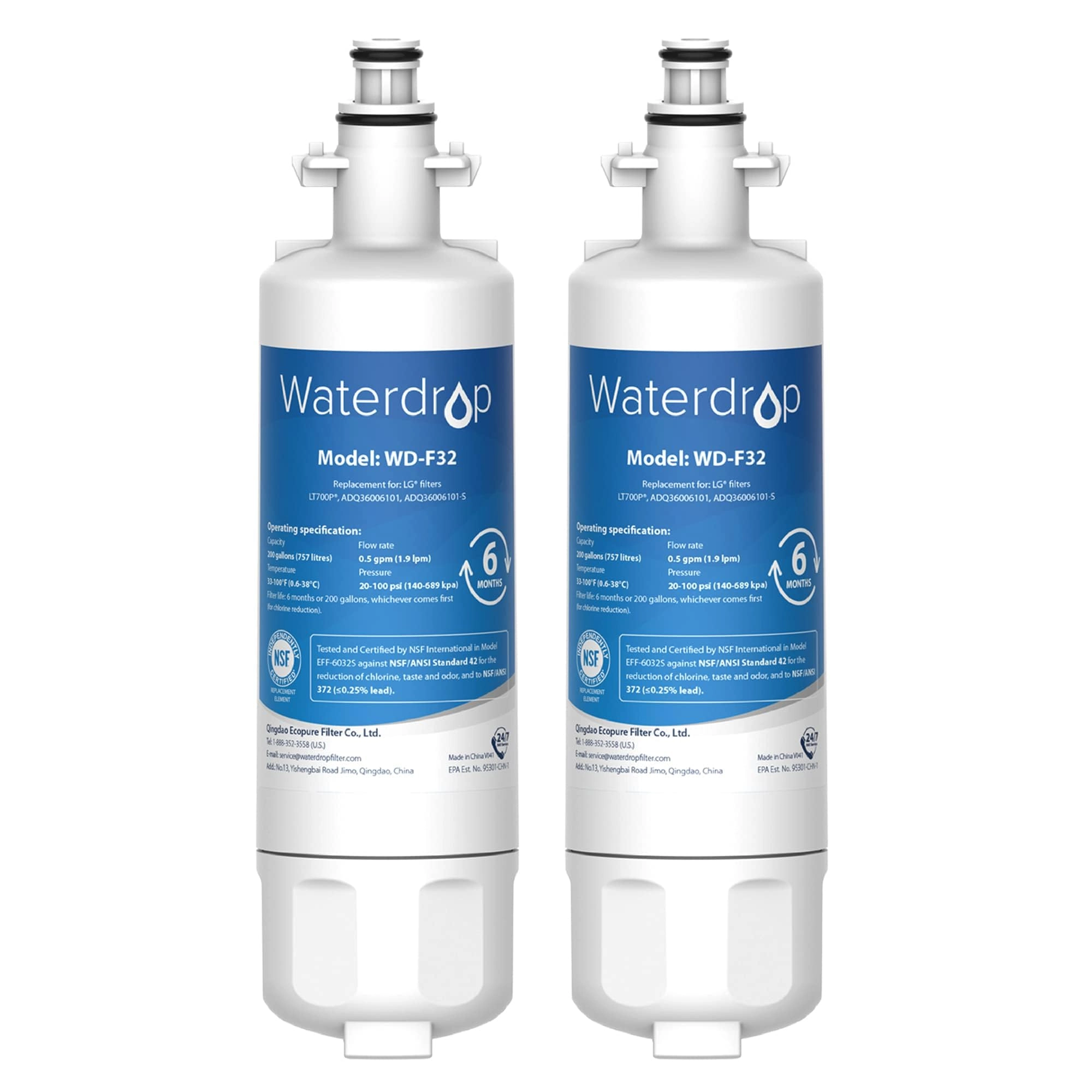 waterdrop 257760 Refrigerator Water Filter