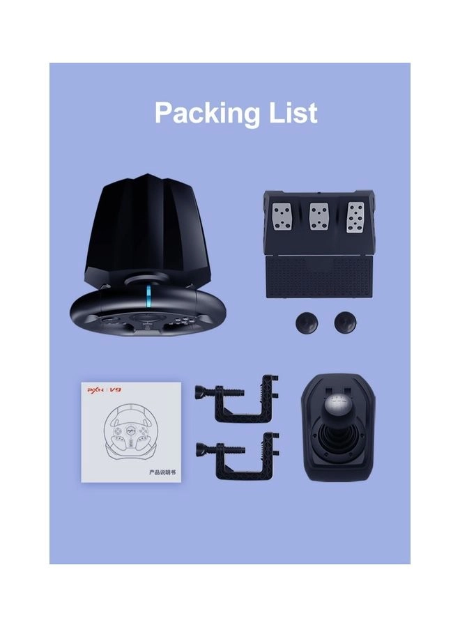 V9 Racing Wheel & Pedals