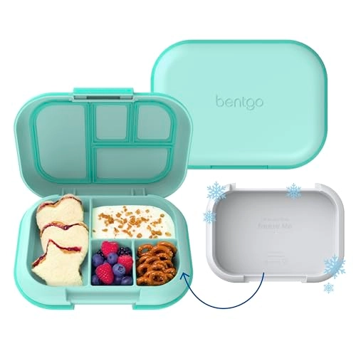 Kids Chill Lunch Box - Green four compartments