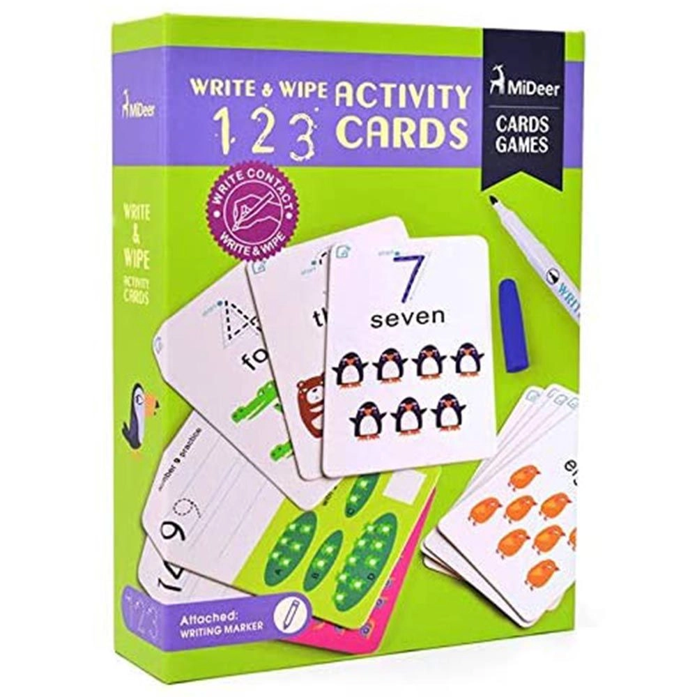 Write & Wipe Cards - 26 pieces dry-erase marker
