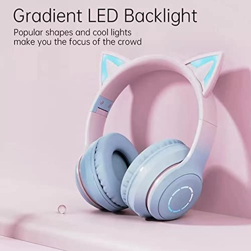 Cute Cat Ear Gaming Headphones Wireless Headset