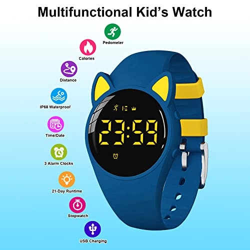 Fitness Tracker Watch - IP68 Waterproof Pedometer