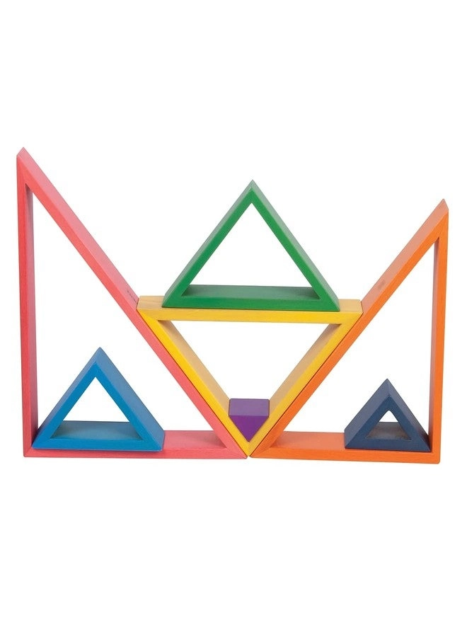 Wooden Rainbow Architect Triangles - 12 months+