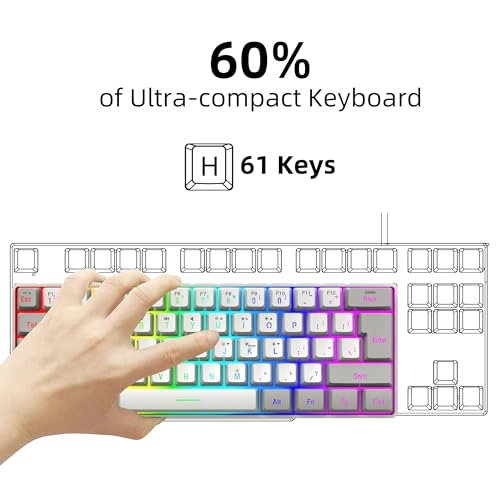 60% Wired Gaming Keyboard - USB-A