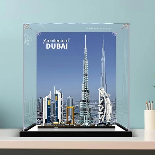 Acrylic Display Case for LEGO Architecture Collection 21052 - 3mm thickness