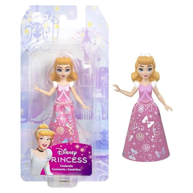 Disney Cinderella Posable Little Doll - Sparkly Suit Removable Skirt