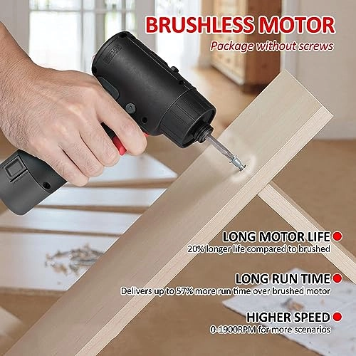 Brushless Lithium Electric Drill Hand Screwdriver - 1.5Ah