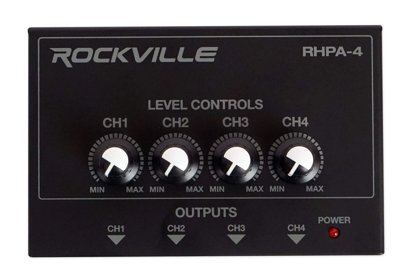 Rockville RHPA4 - 4-Channel Stereo/Mono Switch USB Power