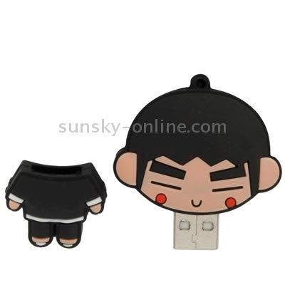 Kongfu Boy Cartoon Silicone USB Flash disk - USB 2.0 2GB