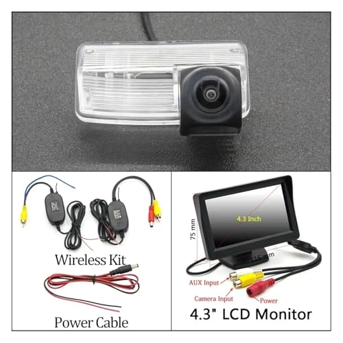 Reversing Camera - Night vision Cam 4.3 Fold Wireles 1280 x 720