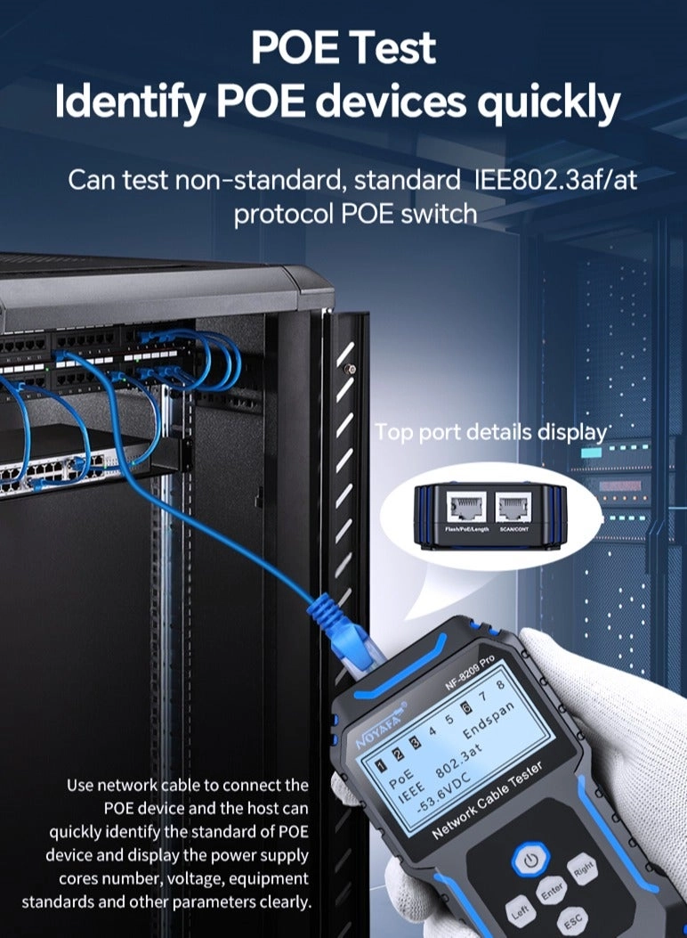 NF-8209Pro - Network Cable Tester PoE