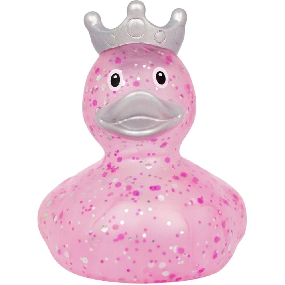 LILALU Glitter Duck - Pink with Crown