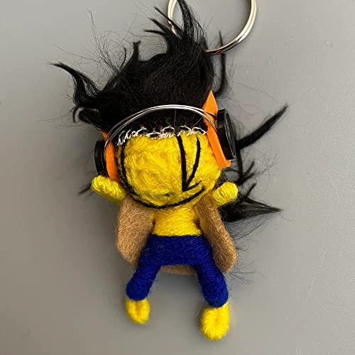 Rocker Voodoo String Doll Keychain