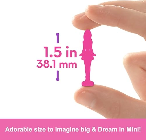 Barbie Fashionistas - Set of 5 Mini Dolls in Nail Polish Containers Ages 4+