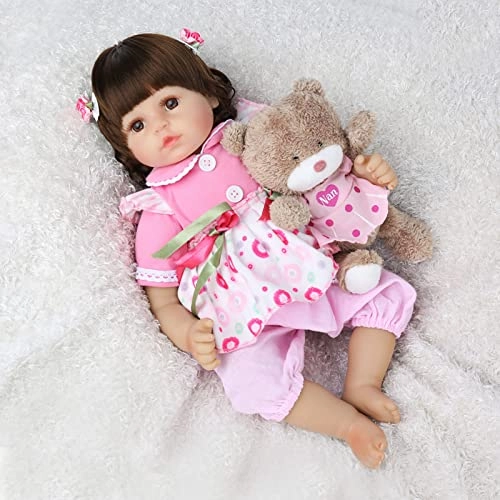 Reborn Baby Doll - 18 Inch 45cm Soft Vinyl Girl