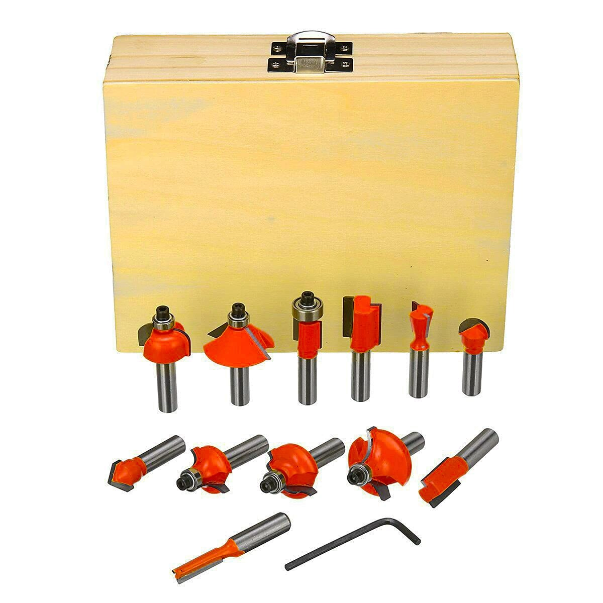 Router Bit Set - 6.35 mm 12 Pcs