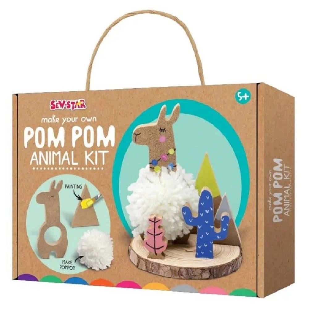 Sew Star Make Your Own Pom Pom Animal Kit