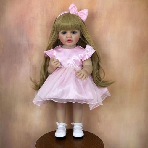 Reborn Baby Doll - 22inch 55cm Vinyl Blonde Ages 3+