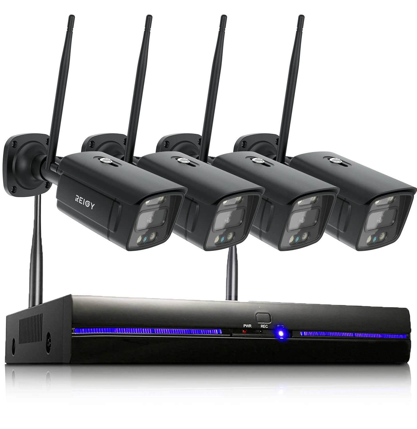 REIGY 3MP Light Nero NHD-EU - 4x 8CH 1296P