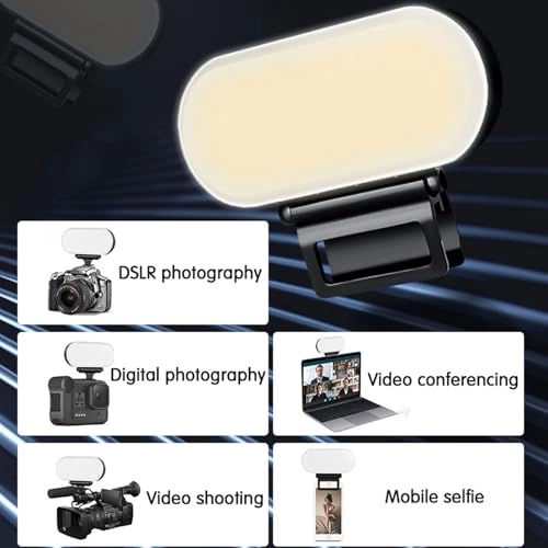 LED Portable Selfie Light - Dimmable USB Charging 3 Light Modes