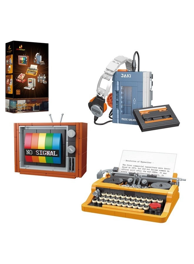 JMBricklayer Typewriter Walkman Television Building Toys 20131 - 660 pcs