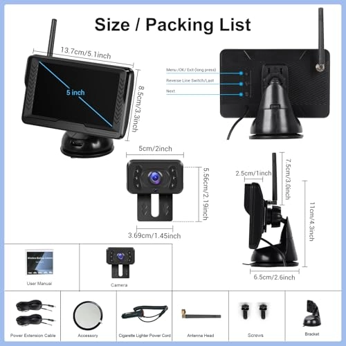 Wireless Reversing Camera - Night Vision Wireless 720P