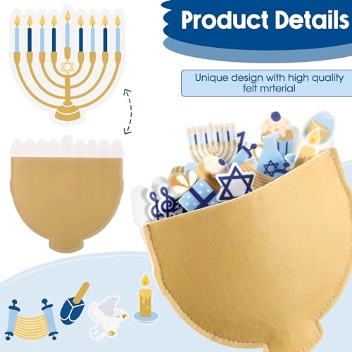 Hanukkah Scavenger Hunt Game - English Kid 15 pcs