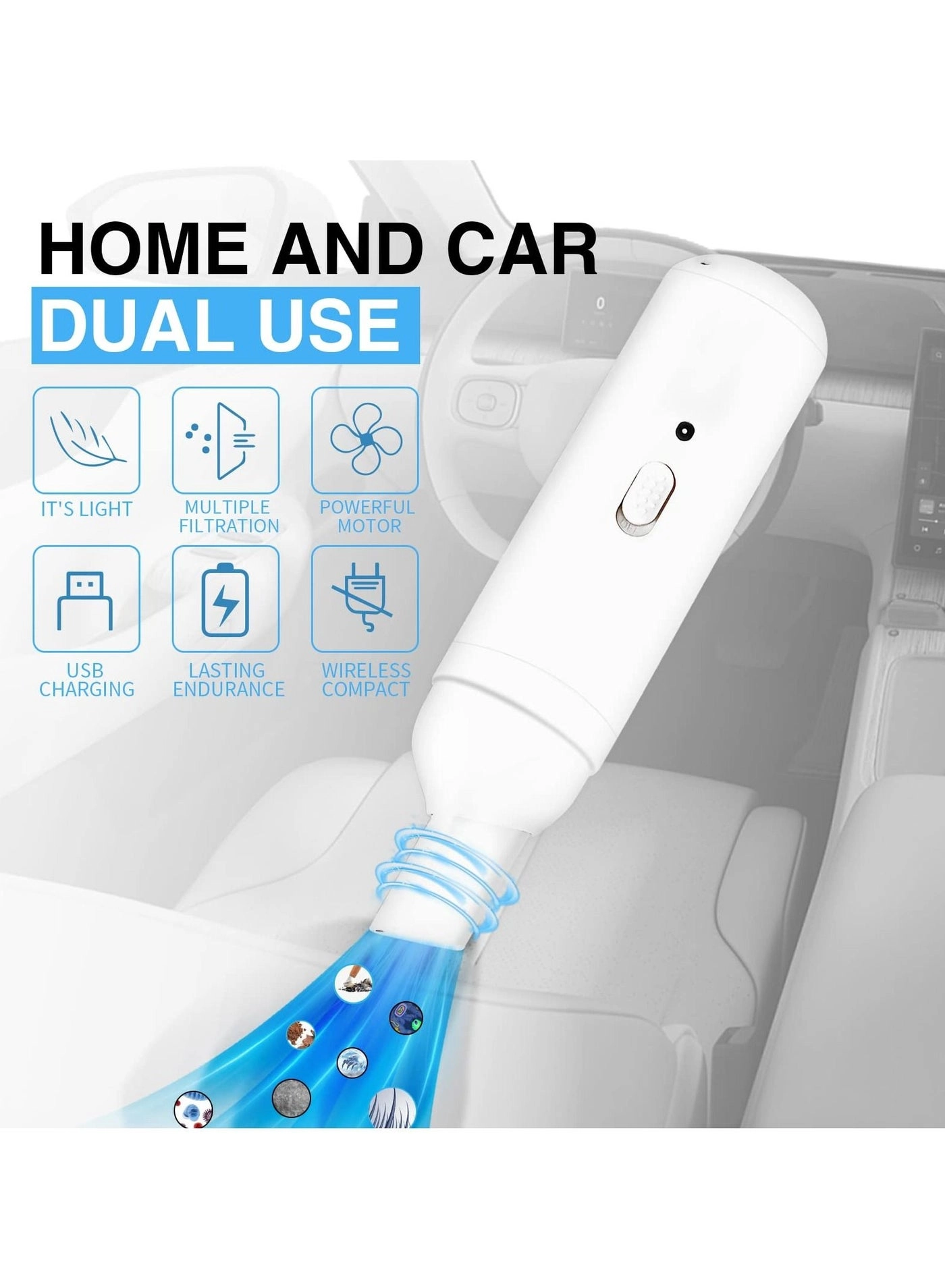 Portable Vehicle Vacuum Cleaner