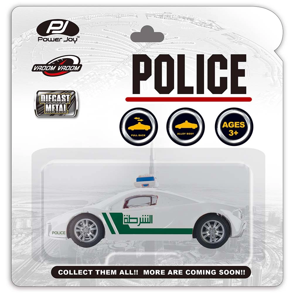 Vroom Vroom Diecast Police Car - 1:43