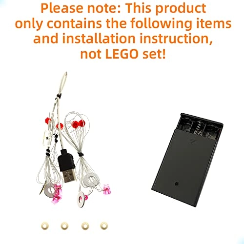 LED Lighting Kit for Star Wars Luke Skywalker's X-Wing Fighter 75301 - Plastic 4.5-5V