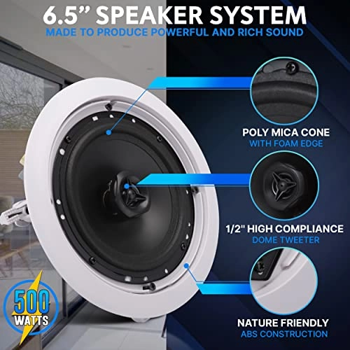 InWall InCeiling Speakers - 125W