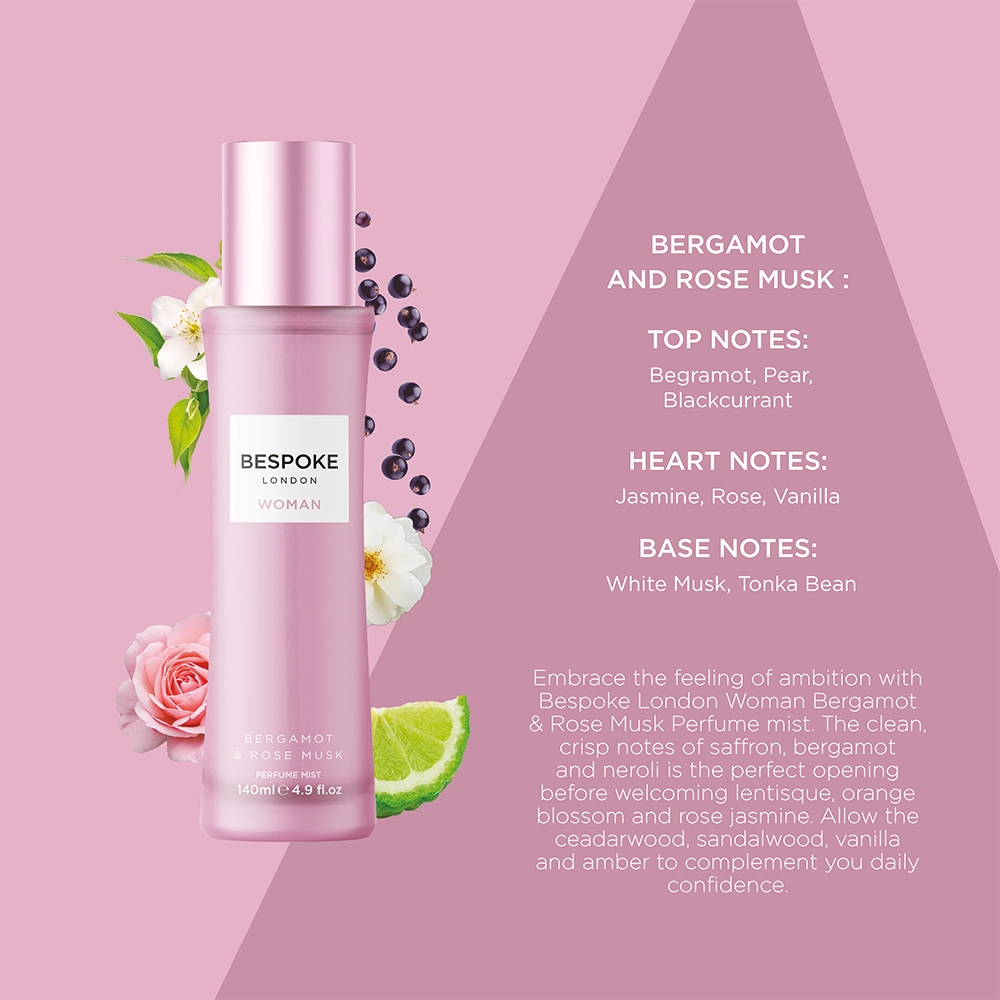 Bergamot & Rose Perfume Mist - 140ml Bergamot & Rose