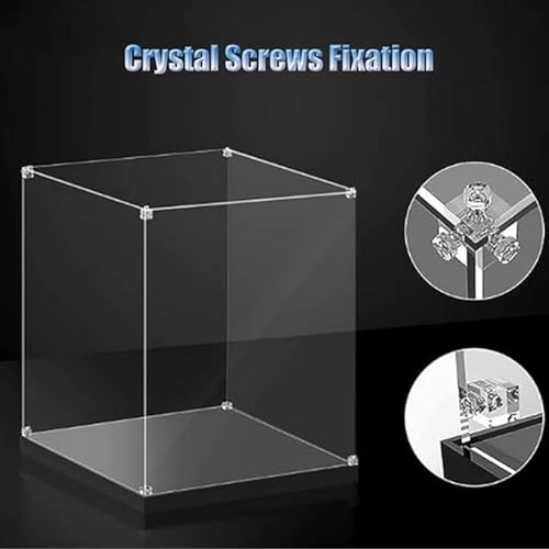 Dustproof Acrylic Display Box - Compatible with Lego 75355 Black Base