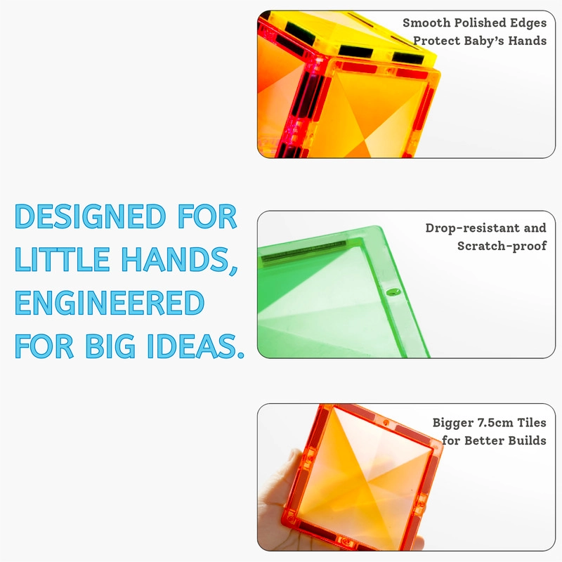 Prism Magnetic Tiles - 80 pcs