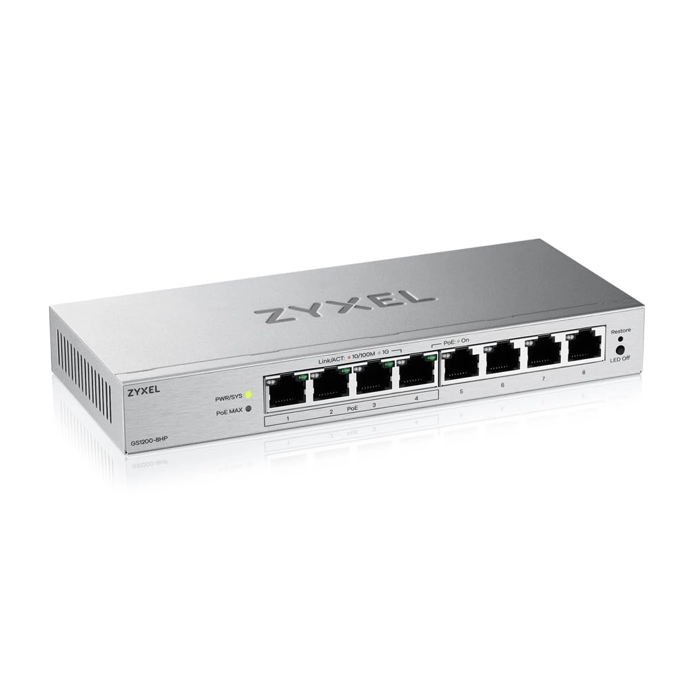 Zyxel GS1200-8HPV3 8-ports