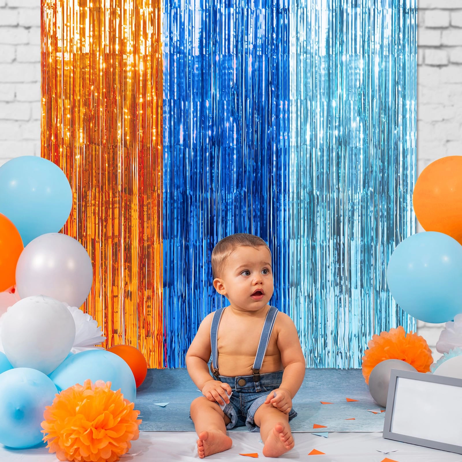 Foil Fringe Curtain - 3 Birthday Graduation Prom Wedding Pack