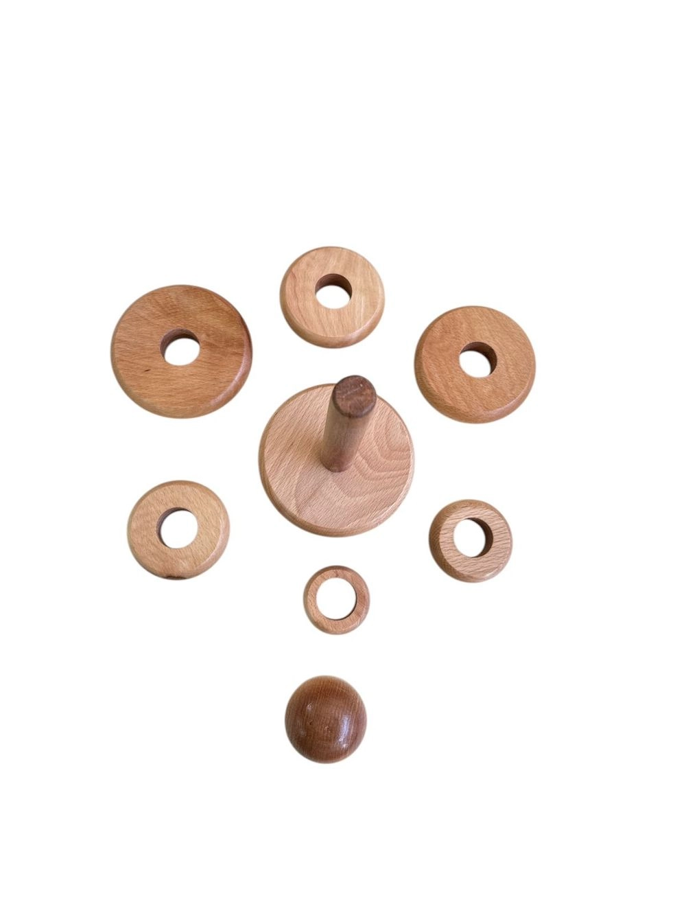 Stacking Rings - Suitable for 12 months and above 8 Pcs