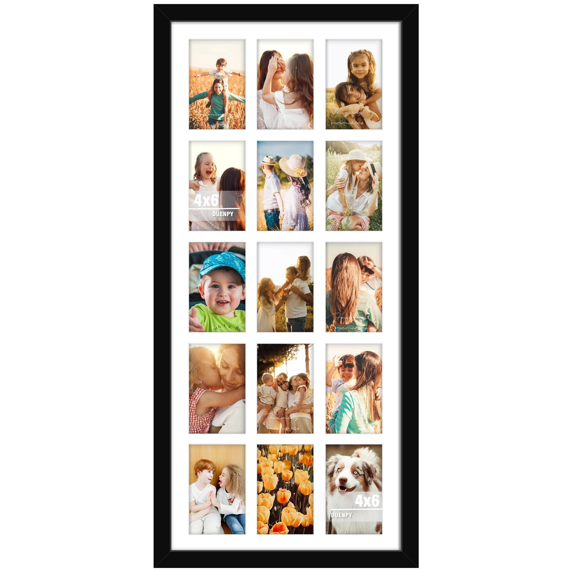 duenpy Collage Picture Frame - 14x32(4x6 opening) Fifteen