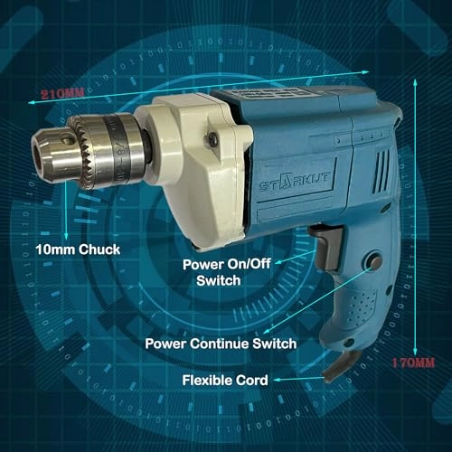 Electric Drill - 350w 10mm RED