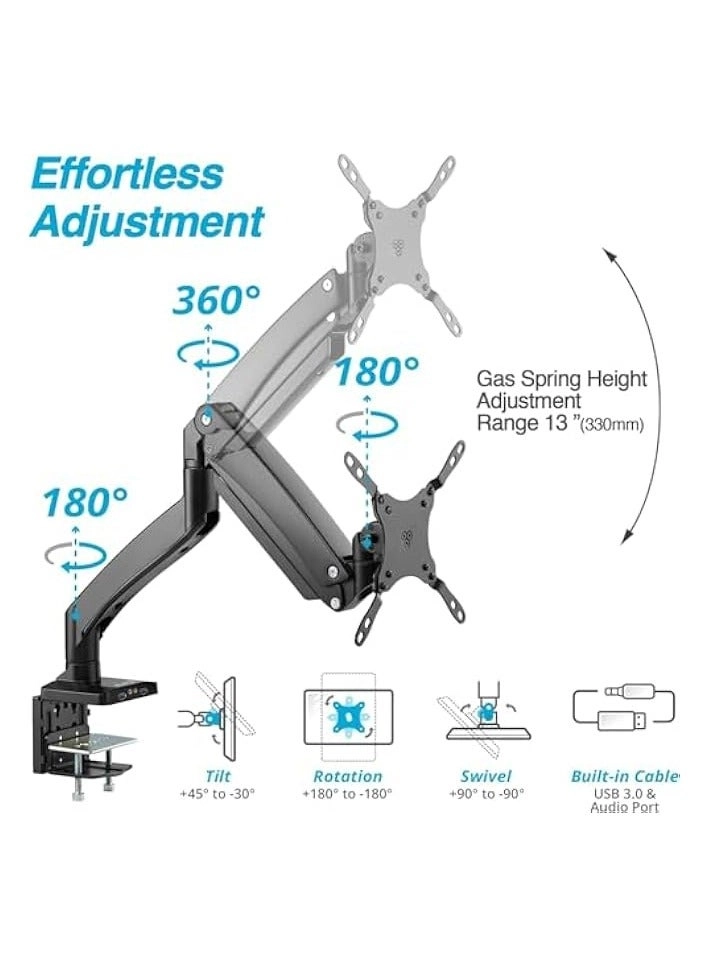 Single Monitor Desk Mount - 1 32 Inch