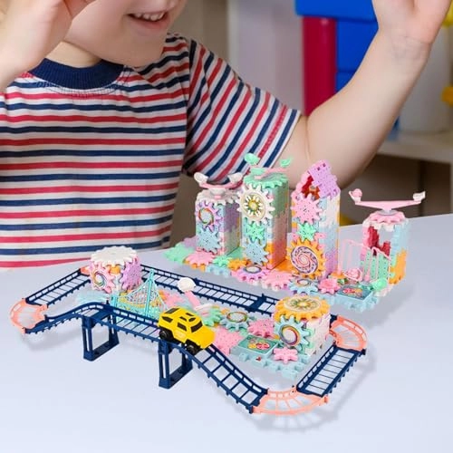 Mechanical Gear Toy - DIY Building Blocks
