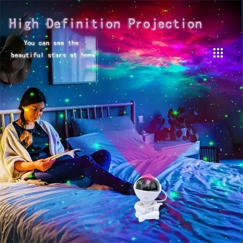 Astronaut Star Projector - Battery Powered Multicolor