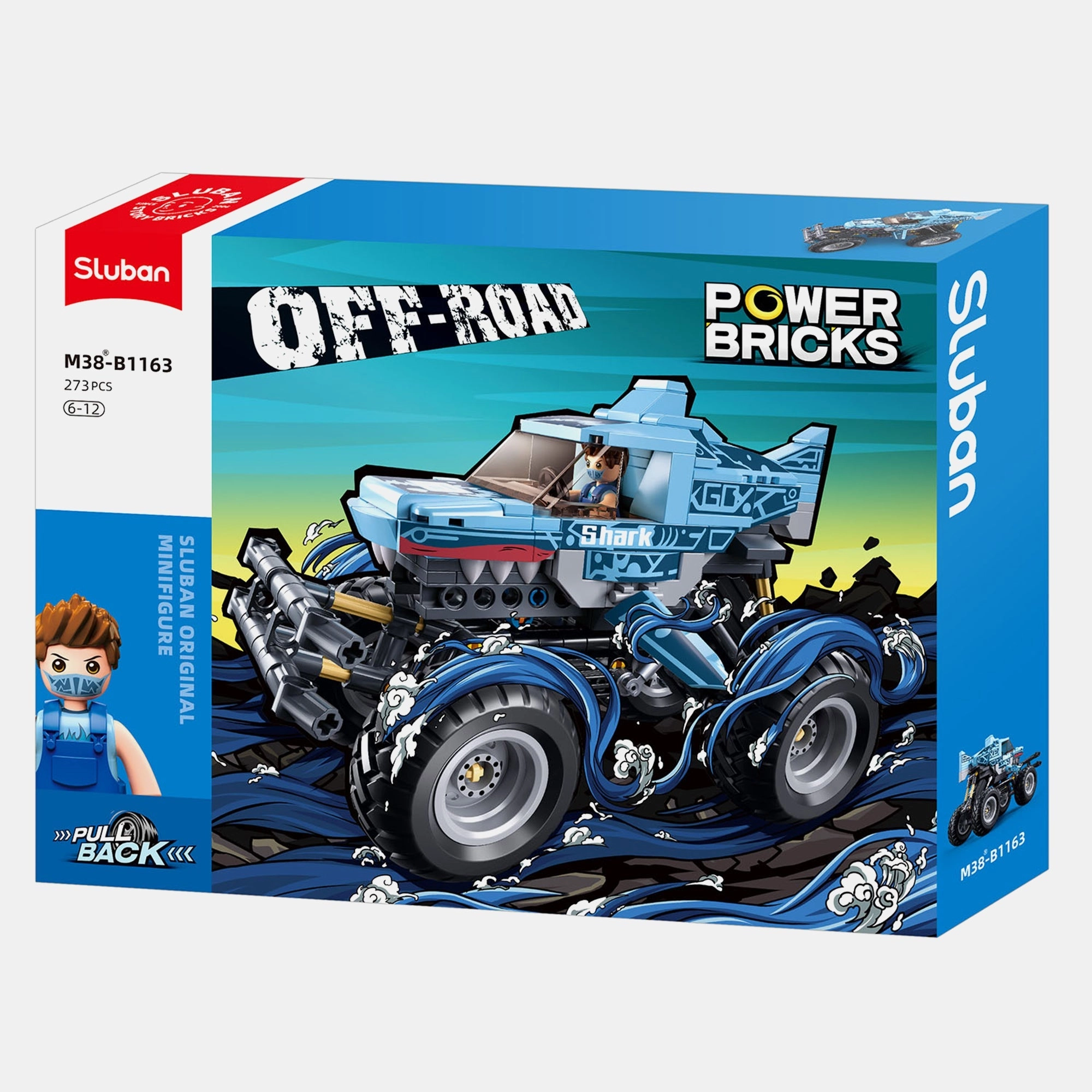 Sluban Pullback Off-Road Vehicle - Pullback motor