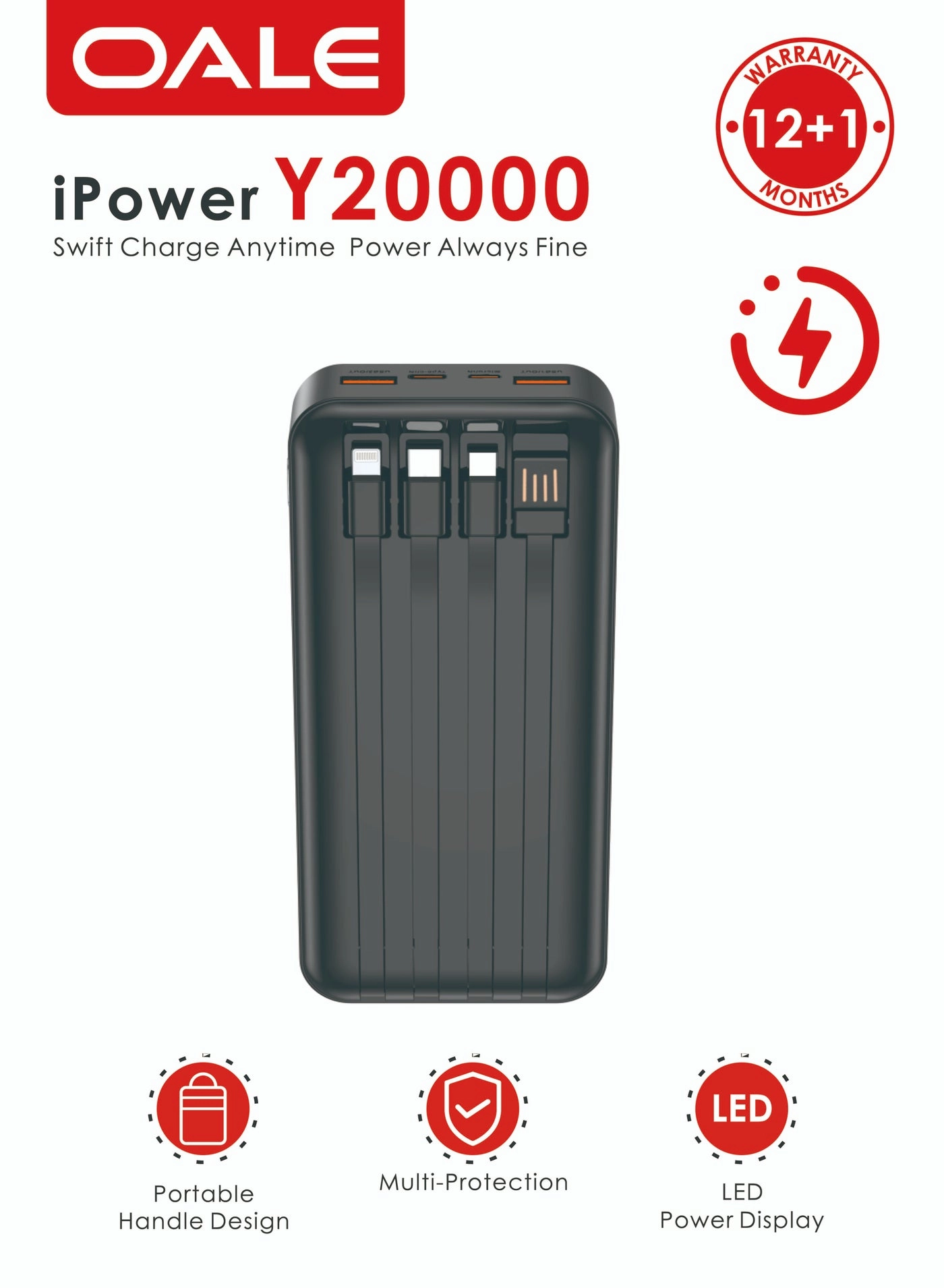iPower Y20000 - 20000 mAh 22.5 W Fast charging