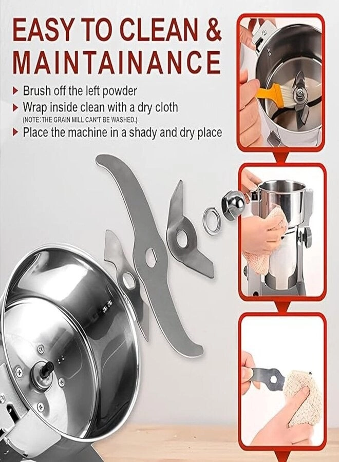 Spice Grinder - 800G Silver